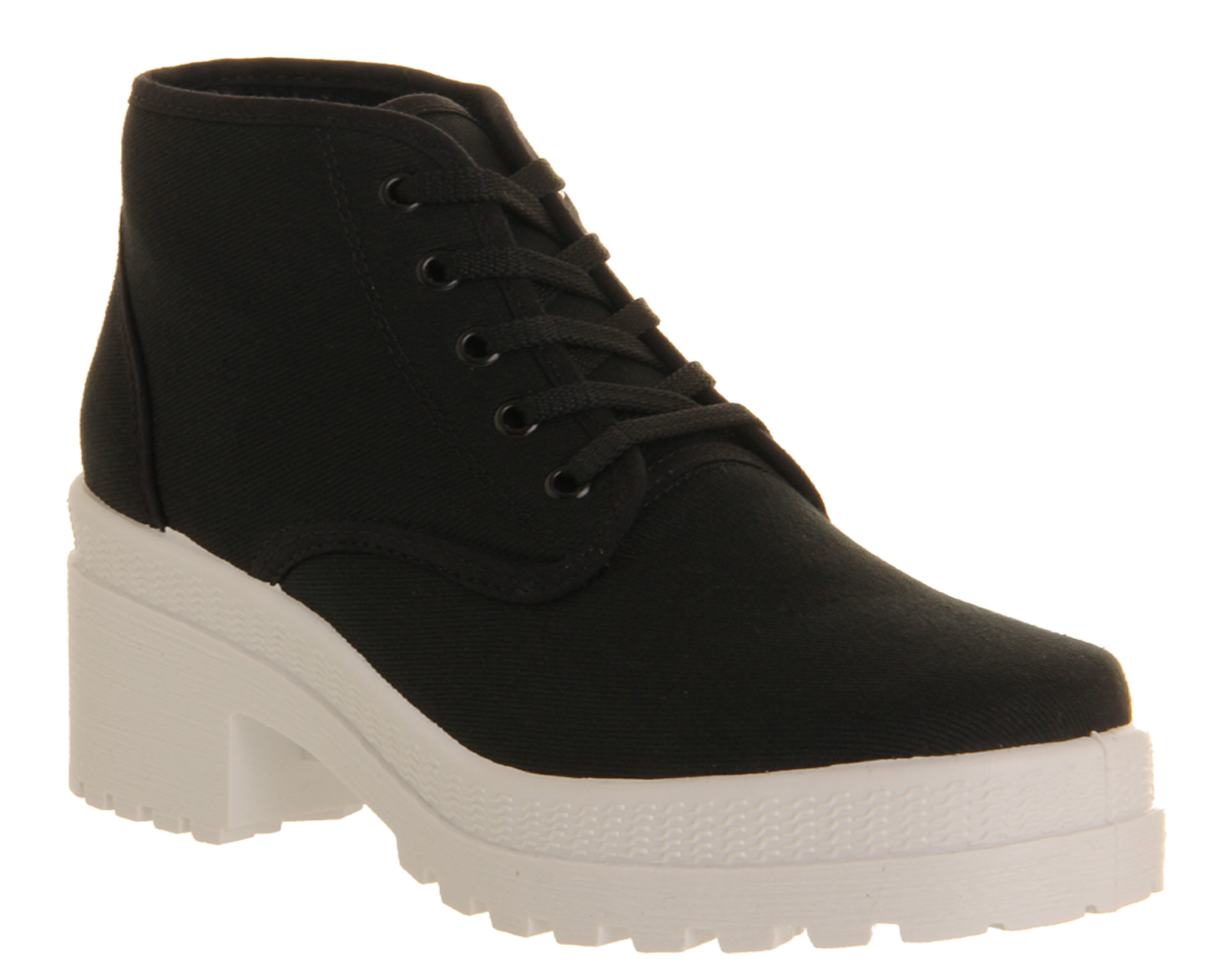 OFFICEChuck Canvas Chunky Lace UpBlack Canvas White Sole