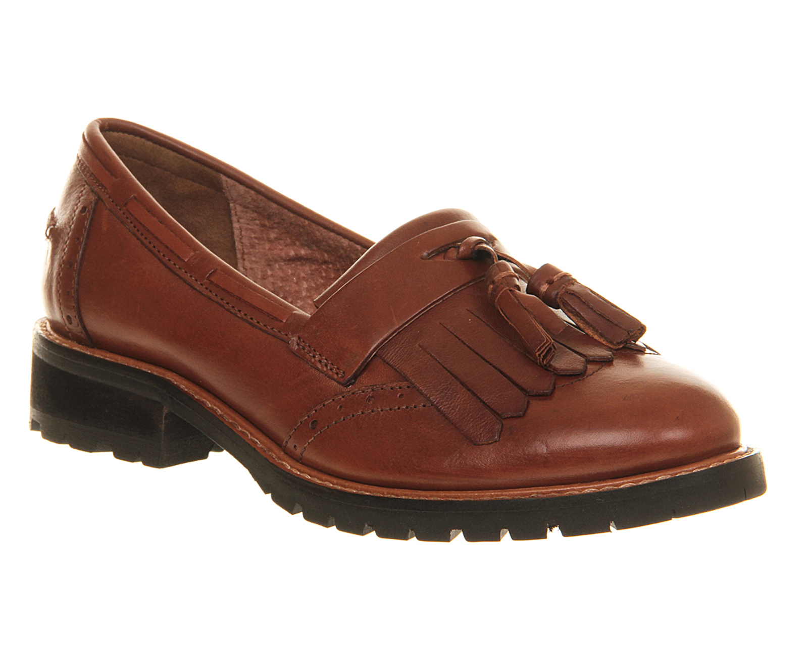 OFFICEViva Tassel Cleated loafersTan Leather