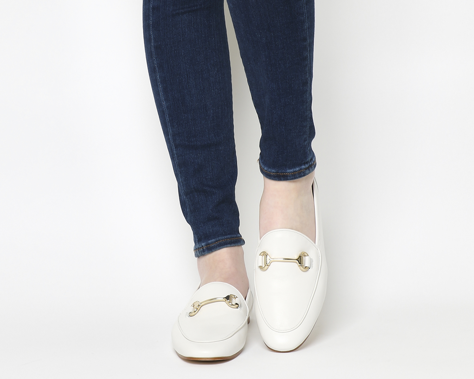 OFFICEDapper Trim LoafersOff White Leather