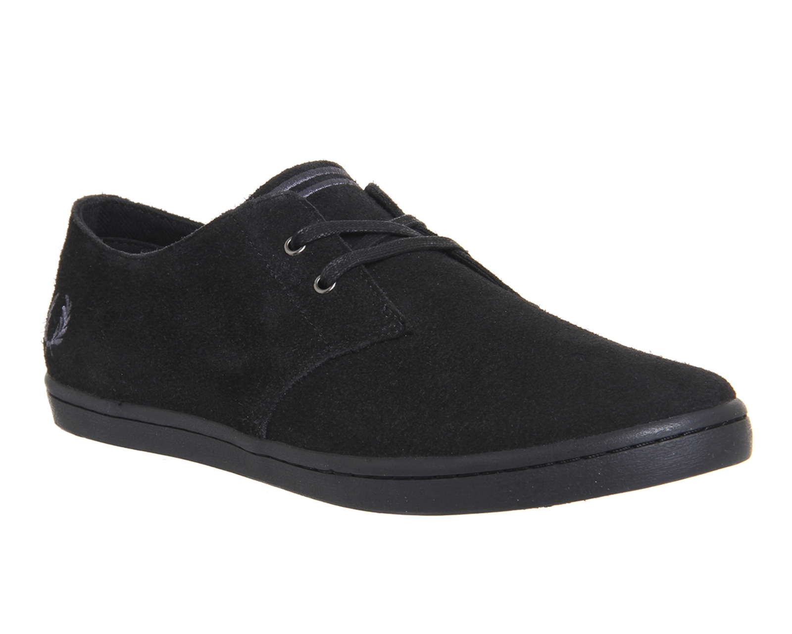 Fred PerryByron LowBlack Charcoal Suede