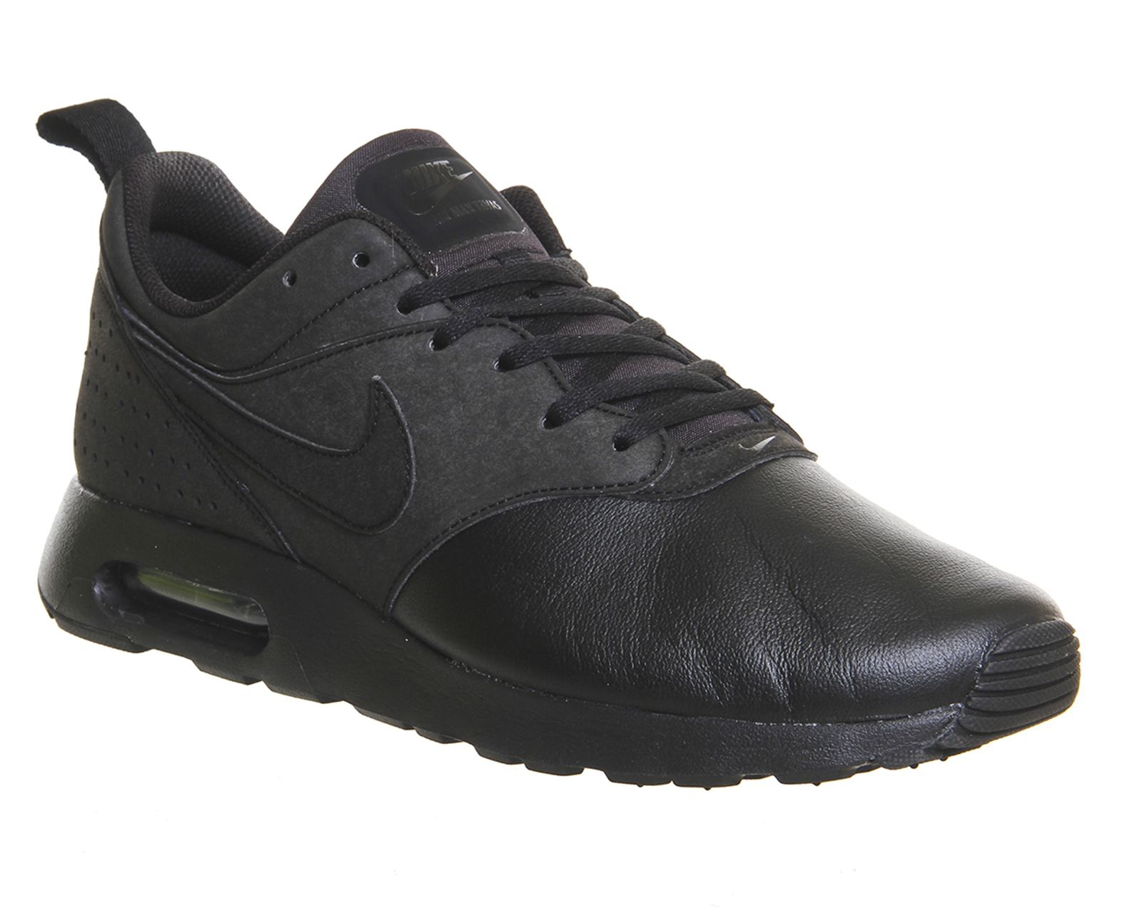 nike black trainers leather