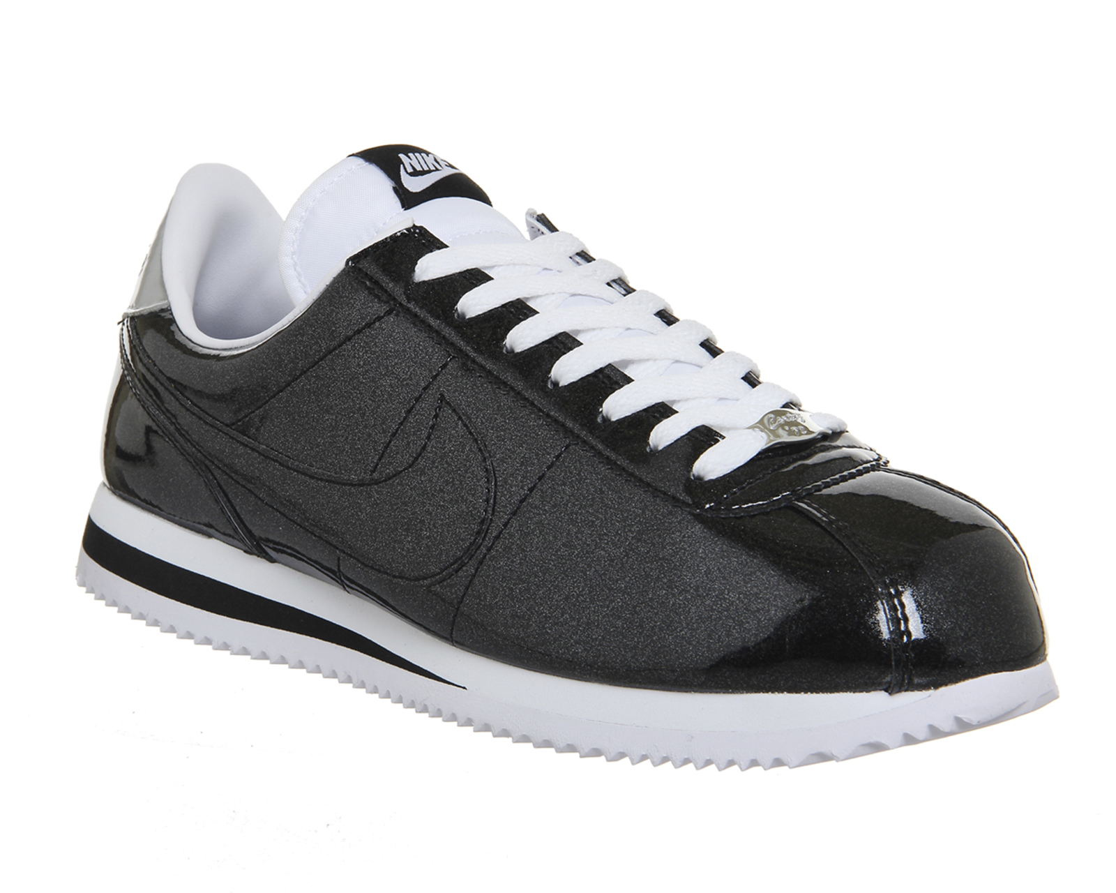 NikeCortez BasicBlack Black White Metallic Silver Qs