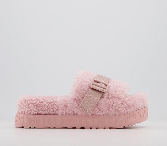 Baby-pink, sheepskin Fluffita slippers from UGG.