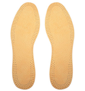 OFFICE Leather Insoles Accessories In Natural Brown, 10