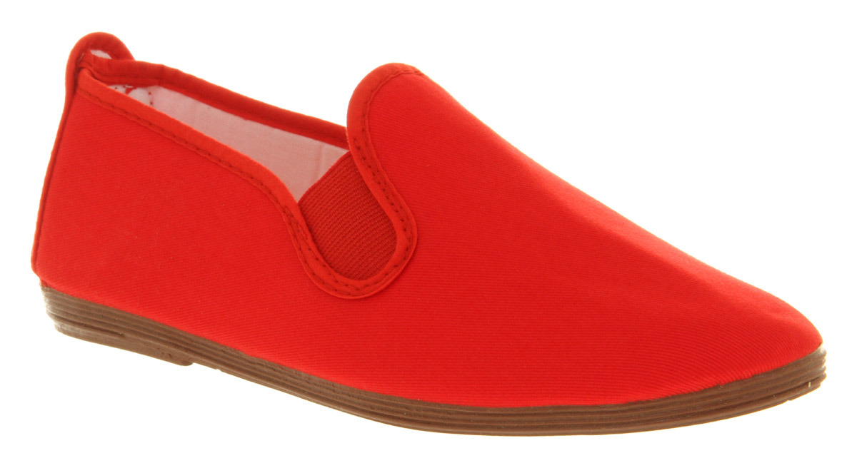 FlossyFlossy Elastic PumpRed Canvas