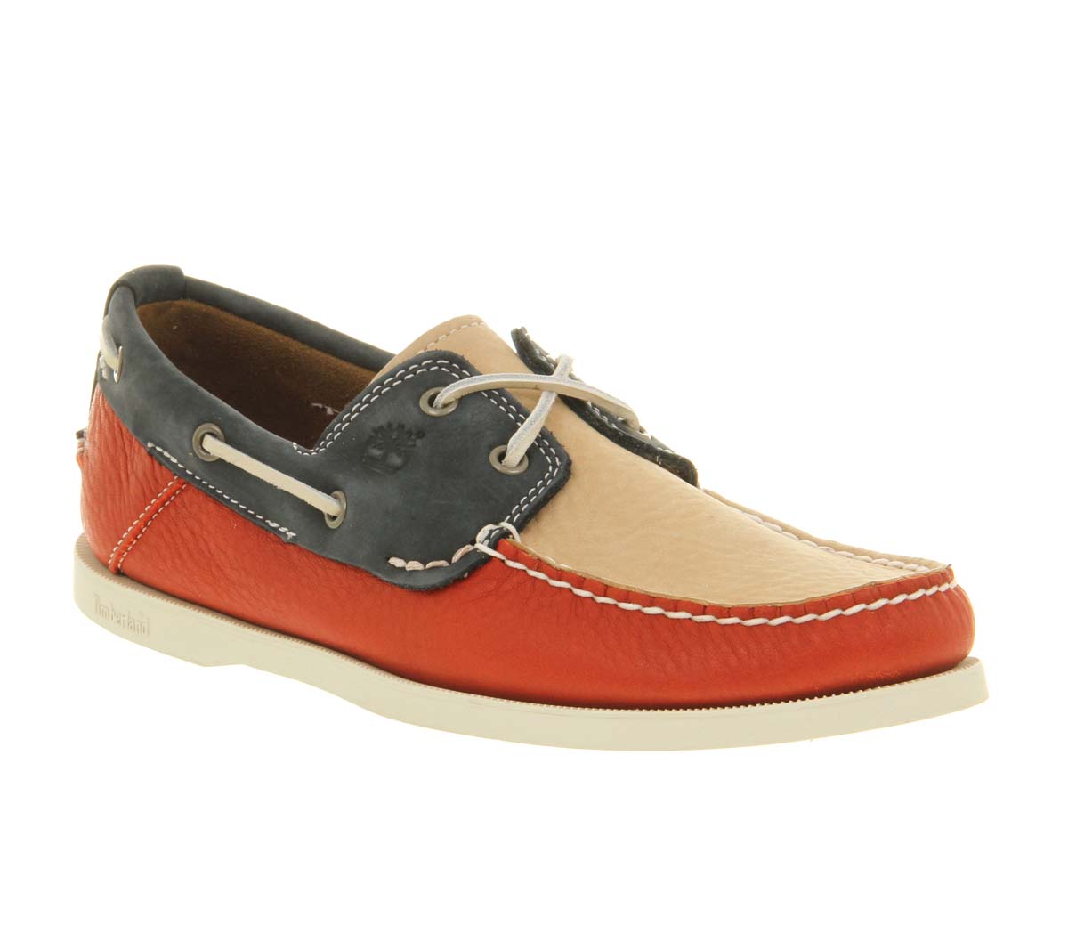 Timberland Tricolour Boat Shoe Red Navy 