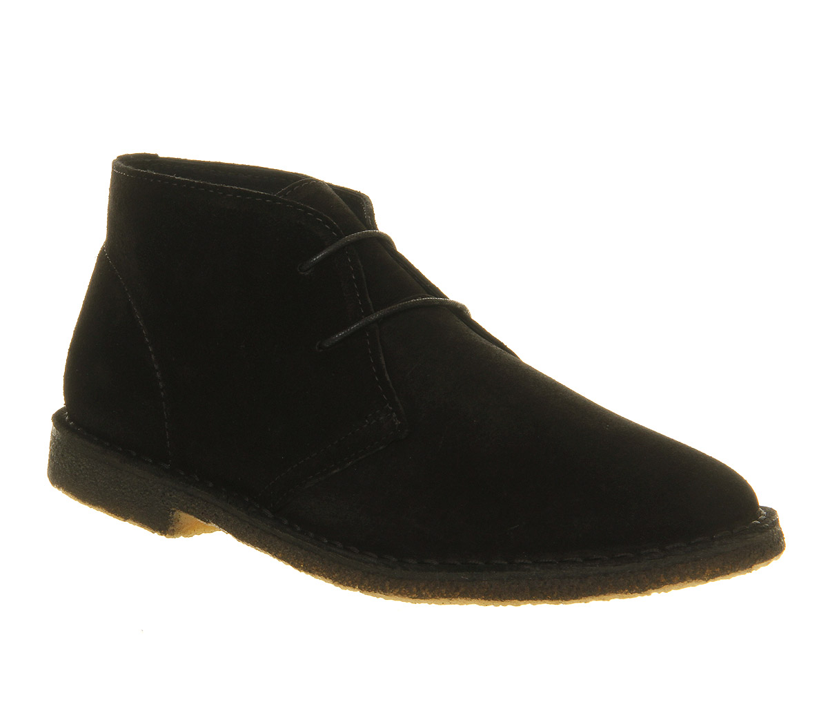 Ask the MissusCookie Desert bootsBlack Mono Suede