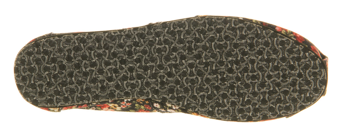 TOMSSeasonal Classic Slip OnBlack Floral 