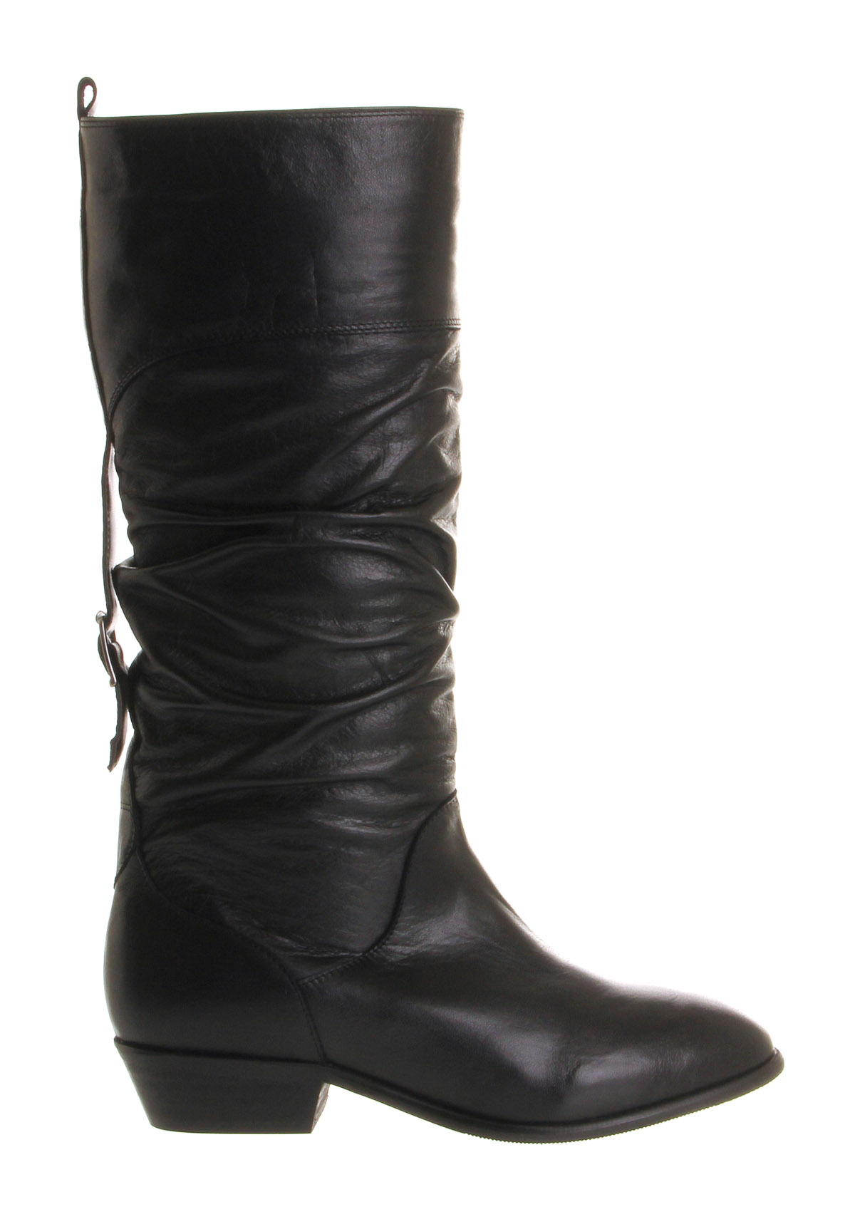 Office Ace Slouch boots Black Leather - Knee High Boots
