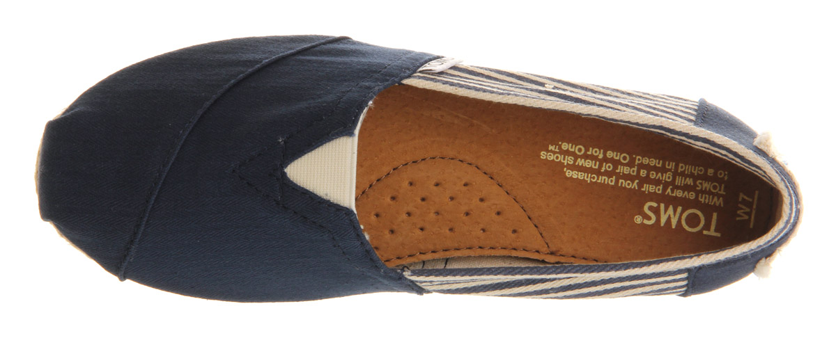 TOMSToms University EspadrilleUniversity Navy Blue