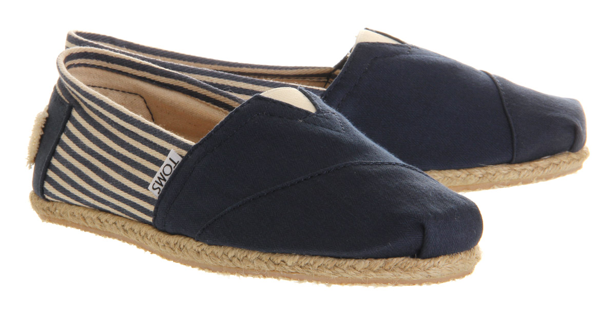 TOMSToms University EspadrilleUniversity Navy Blue