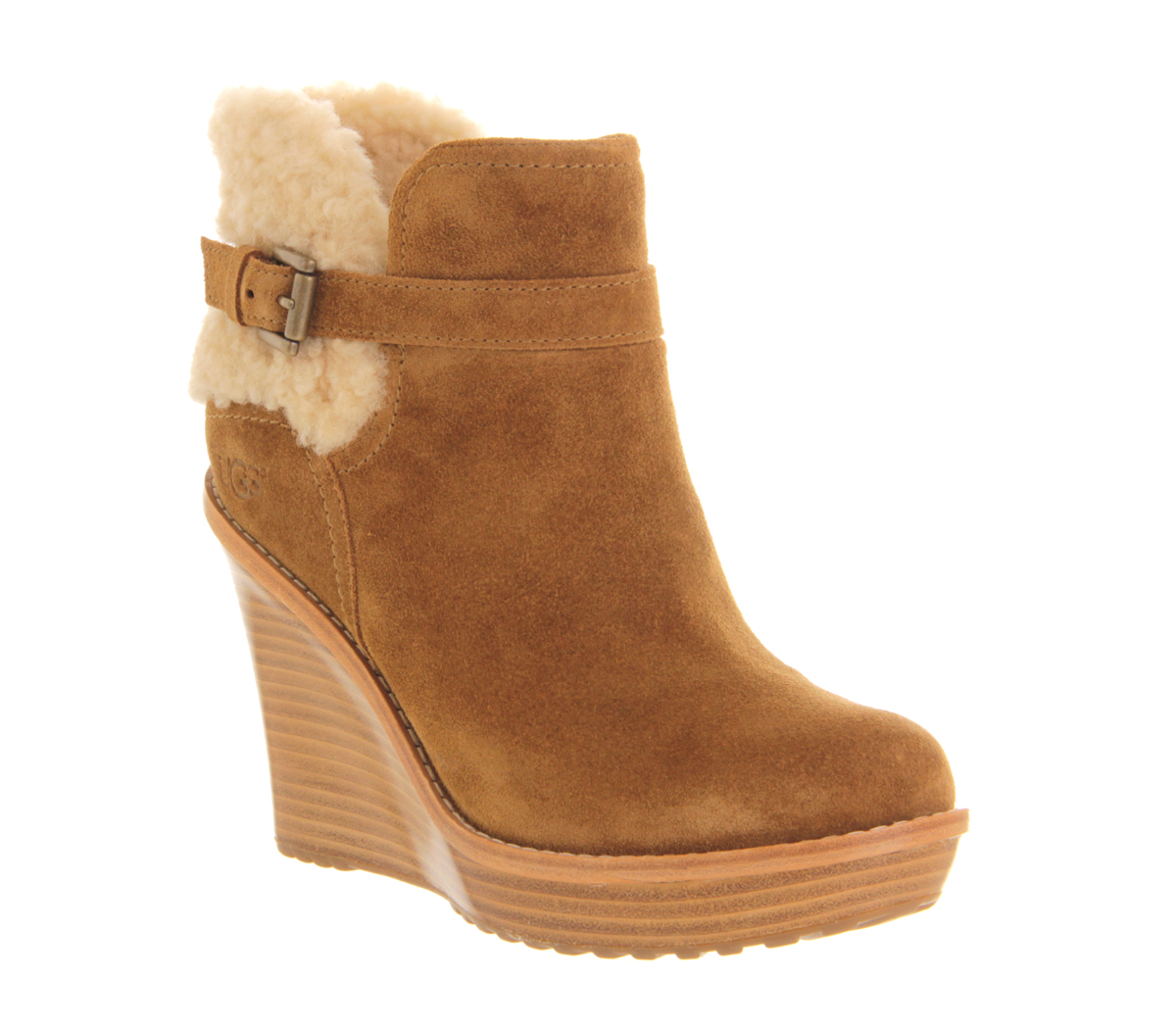 UGG Anais Wedge Ankle boots Chestnut 
