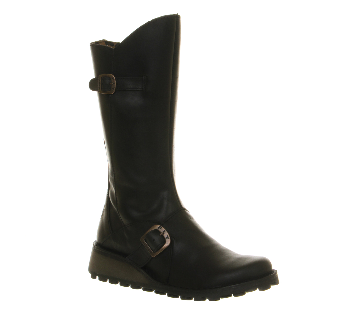 Fly LondonFly Mes Wedge Calf bootsBlack Rugged