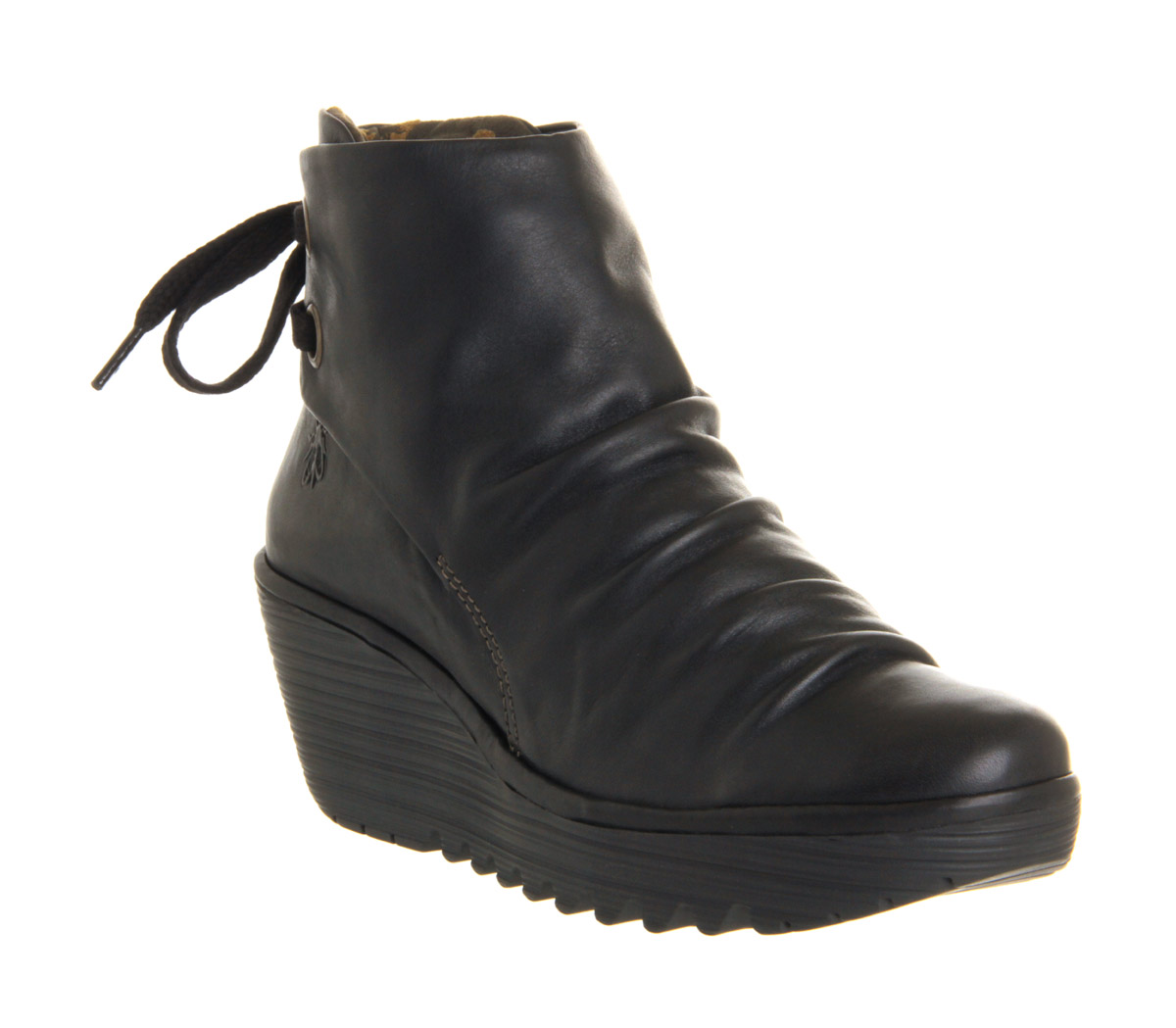 Fly London Yama Wedge Ankle boots Black 