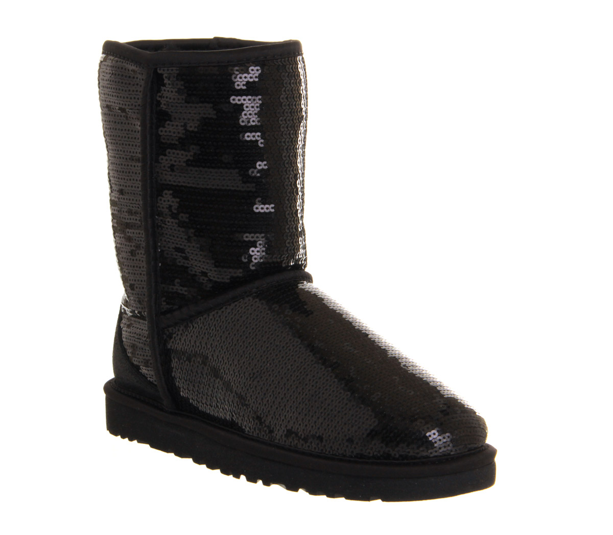 ugg black glitter boots