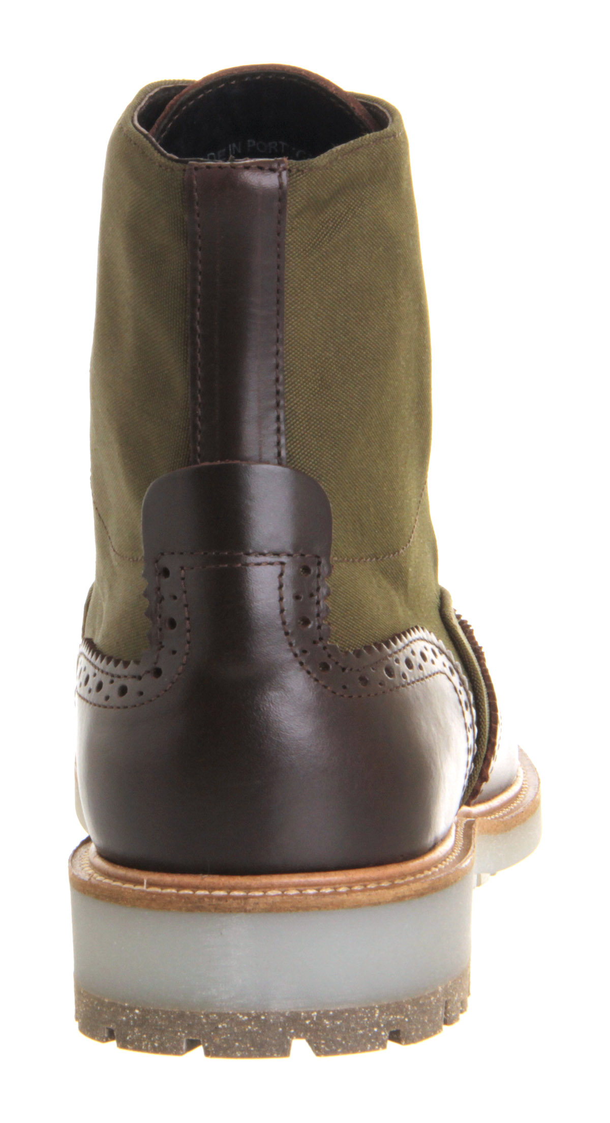 Ask the MissusDamian Brogue BootBrown Leather Green Nylon