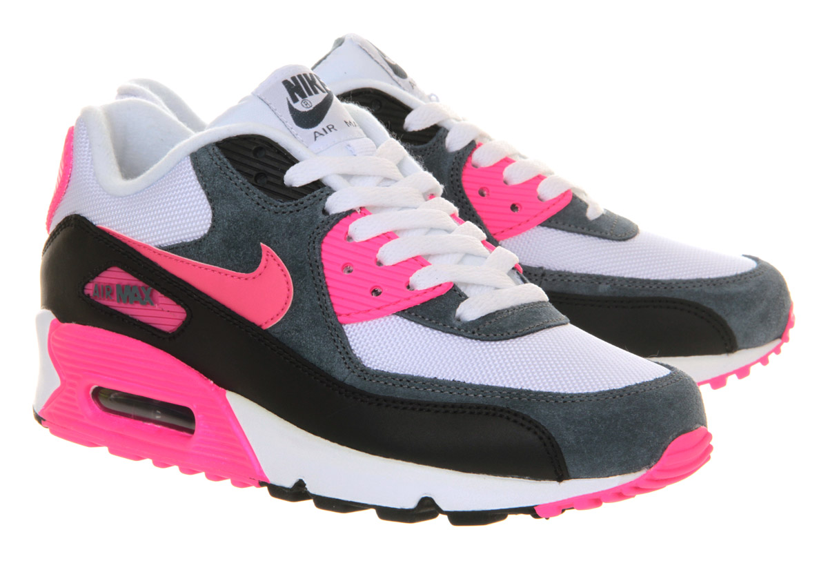 NikeAir Max 90White Dark Army Blue Pink