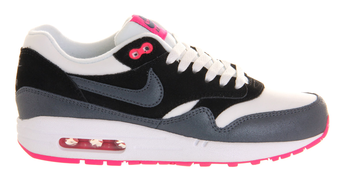 NikeAir Max 1White Dark Army Blue Pink