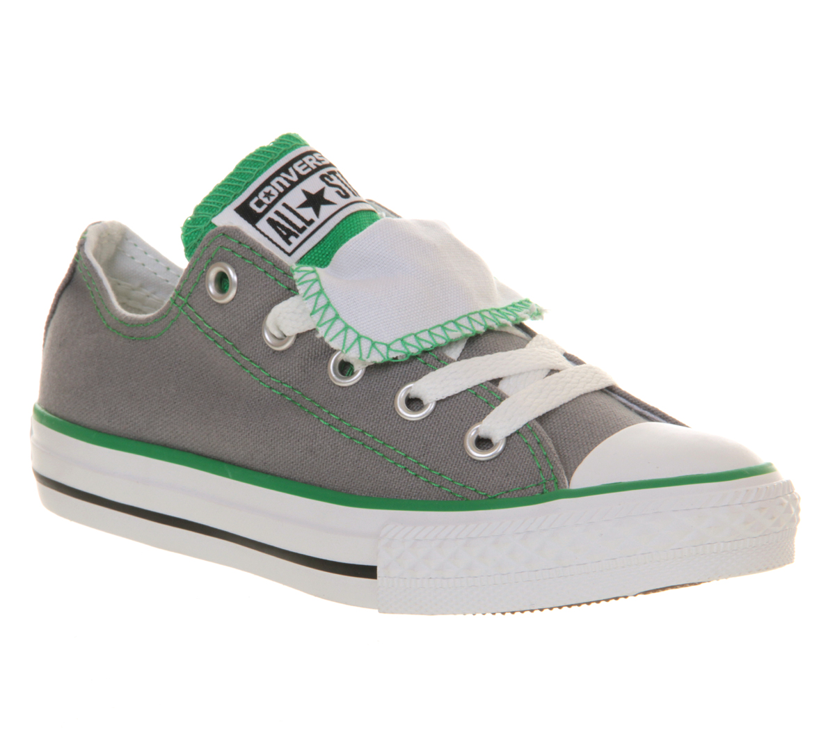 grey and green converse