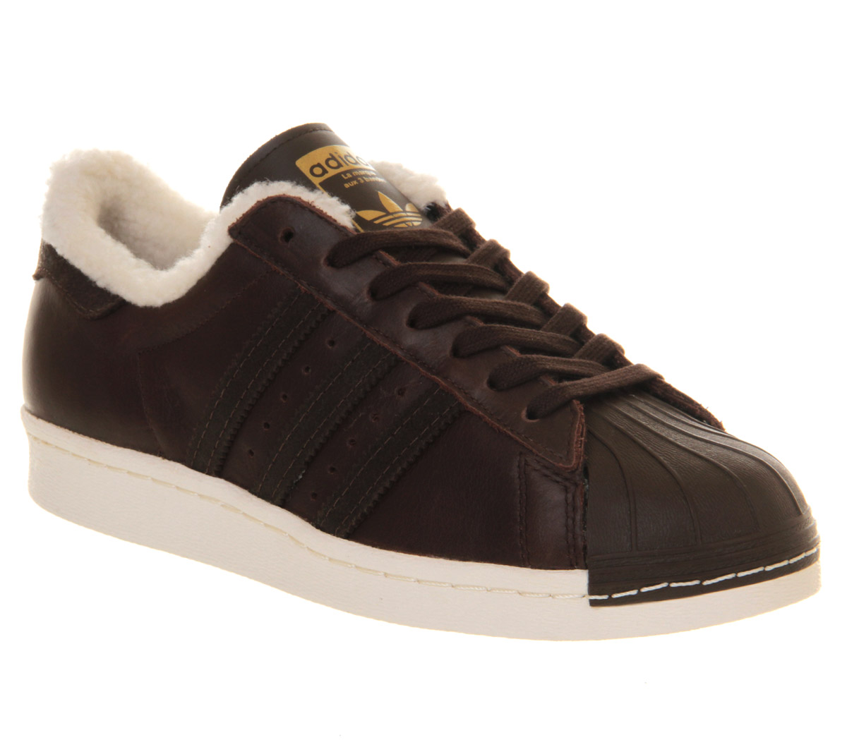 adidas Superstar 80s Brown Shearling - Unisex Sports