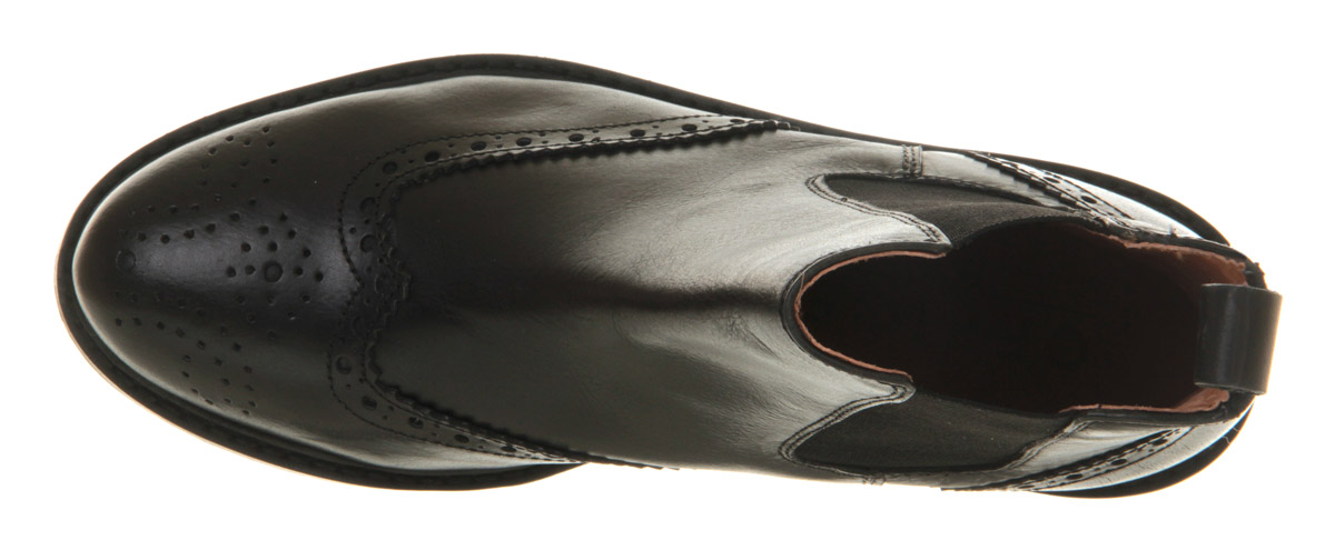 OFFICEBaron Brogue ChelseaBlack Leather