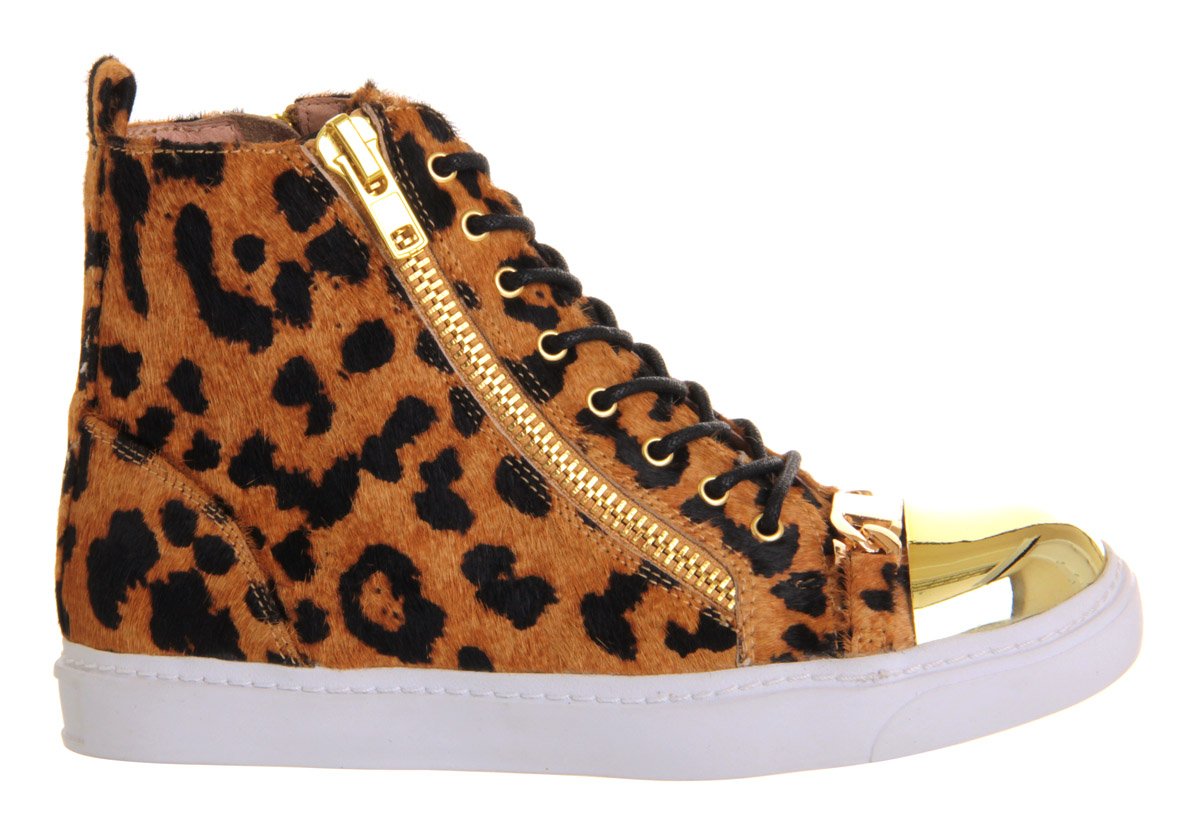 Jeffrey CampbellAdams Hi Top TrainerLeopard Pony Effect