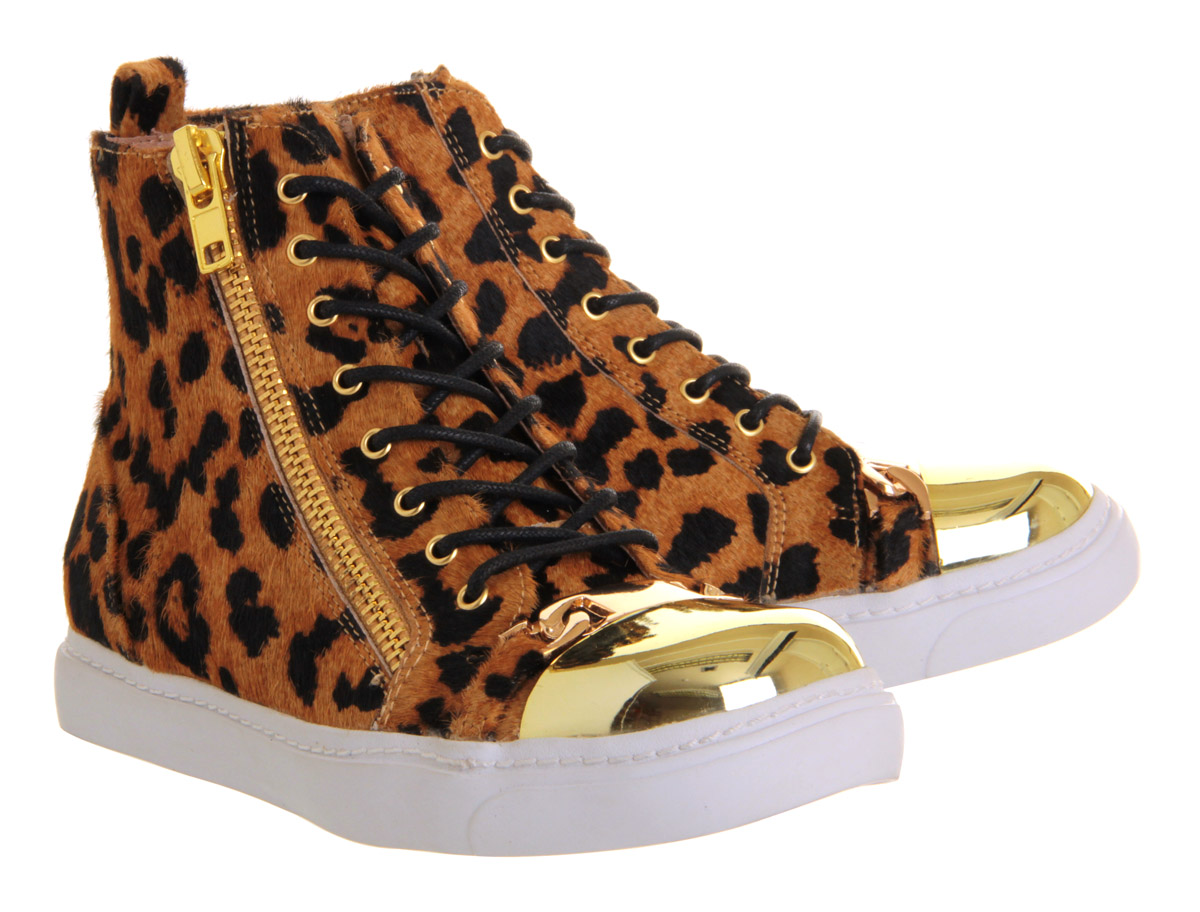 Jeffrey CampbellAdams Hi Top TrainerLeopard Pony Effect