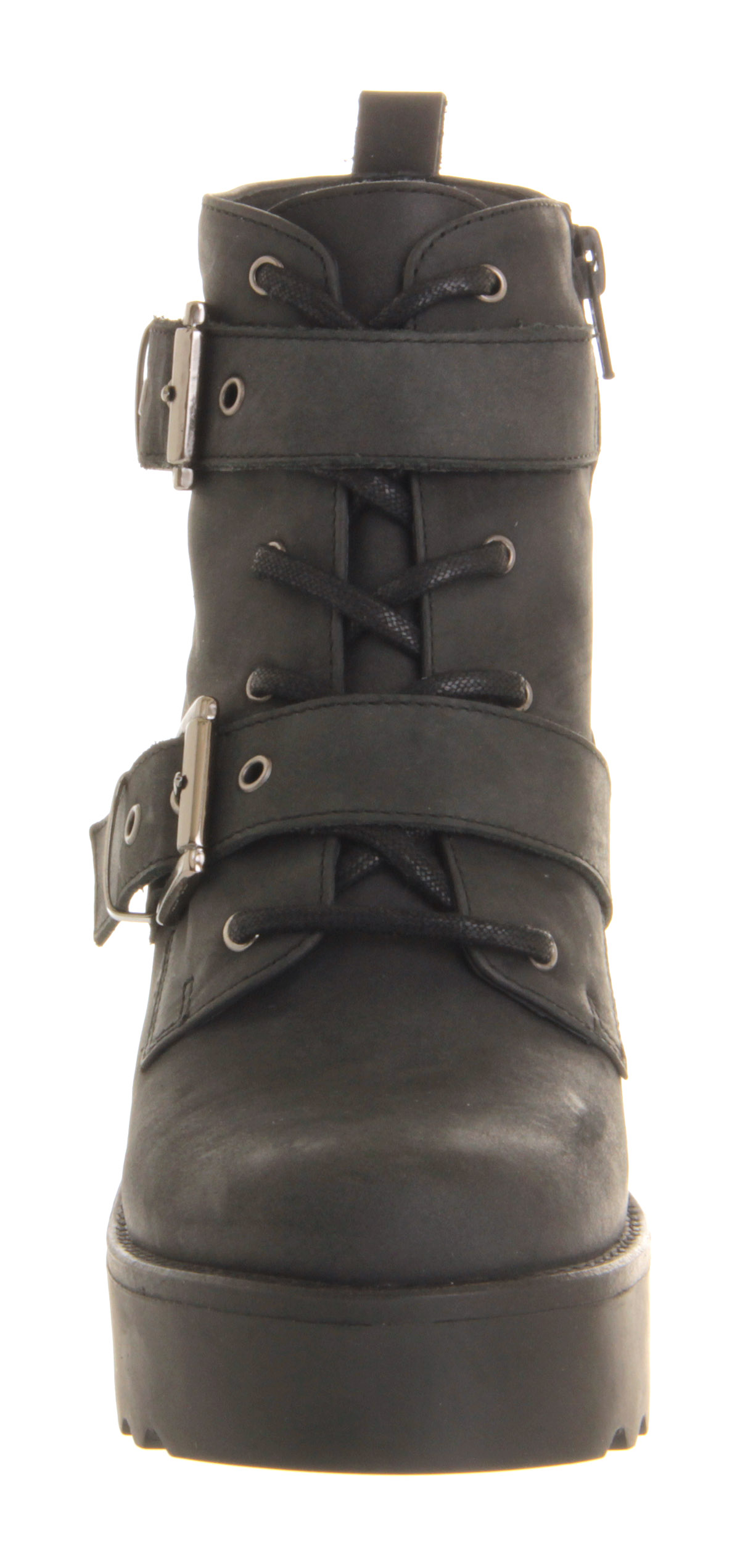 OFFICEMajor Lace UpBlack Washed Leather