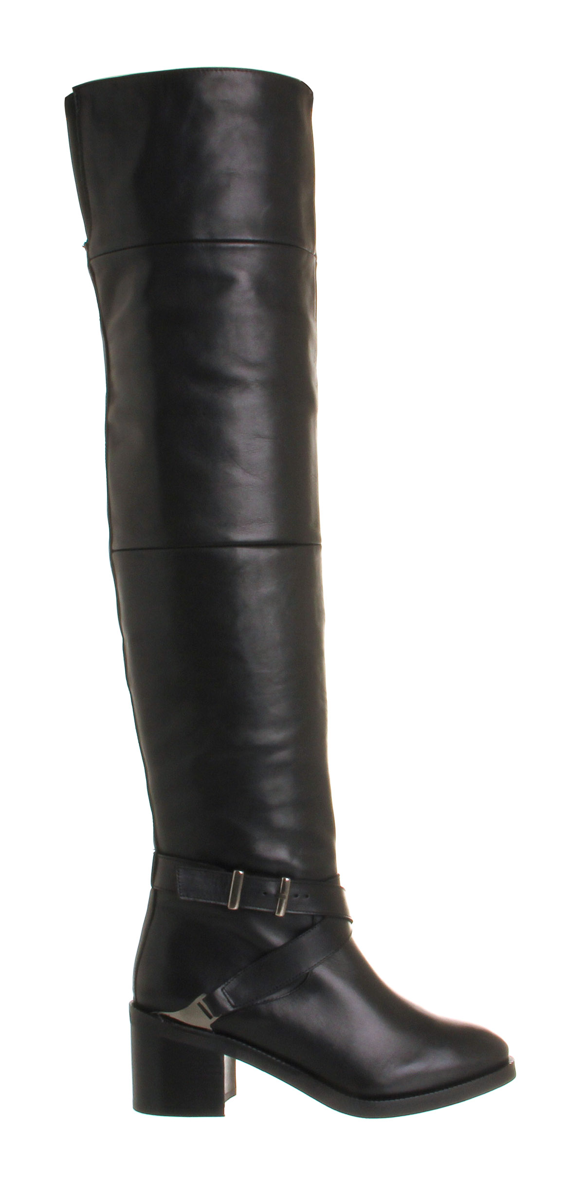 OFFICE Advocate Black Leather - Knee High Boots
