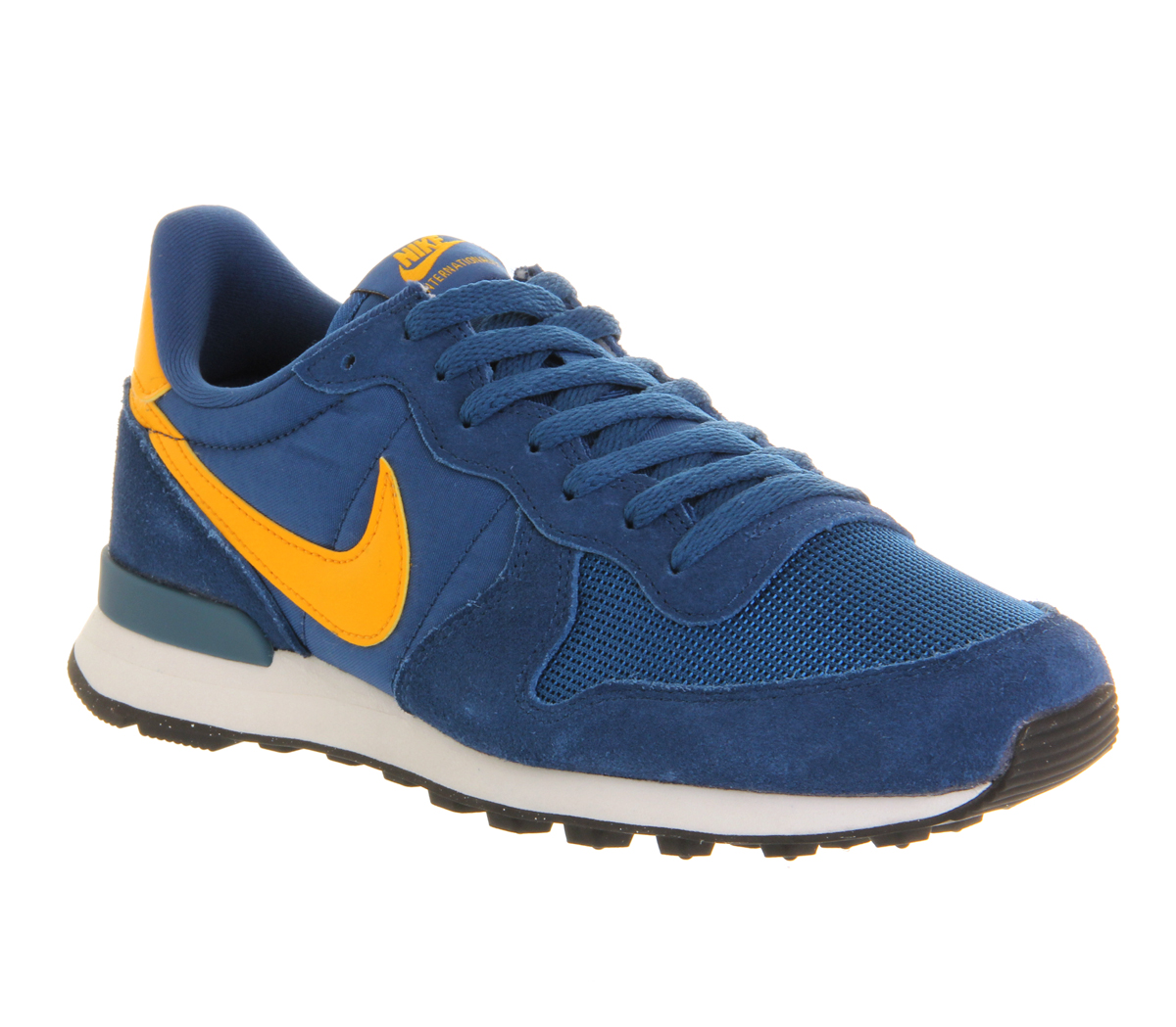 nike blue and yellow trainers