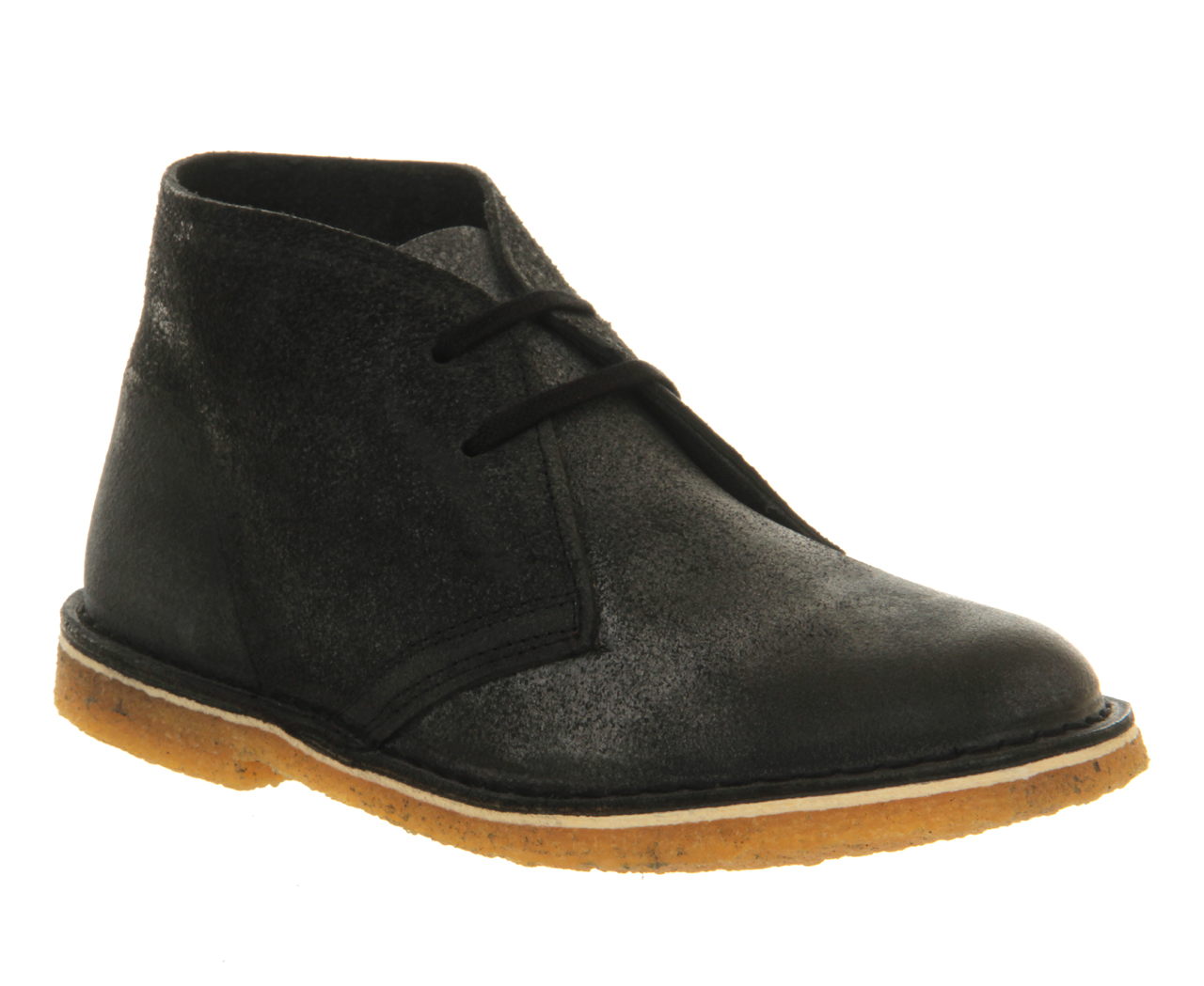 OFFICEMallow Desert bootsBlack Distressed Suede