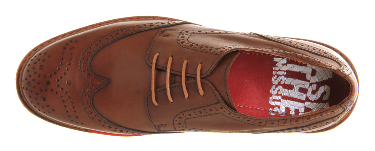 Ask the MissusGalaxy BrogueBrown Leather Red Sole