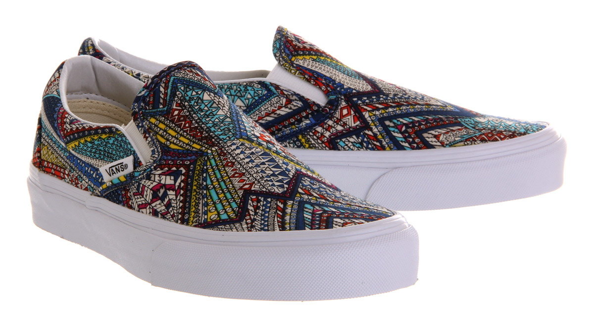 VansClassic Slip On ShoesAbstract Multi