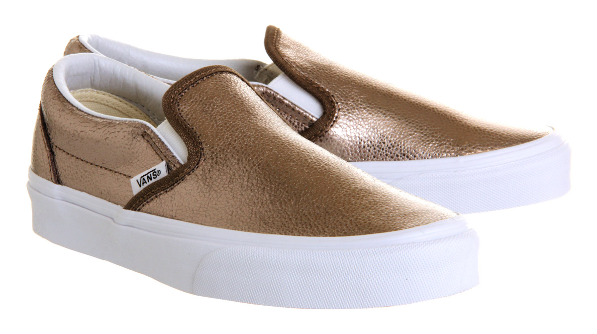VansClassic Slip On ShoesMetallic Bronze Exclusive