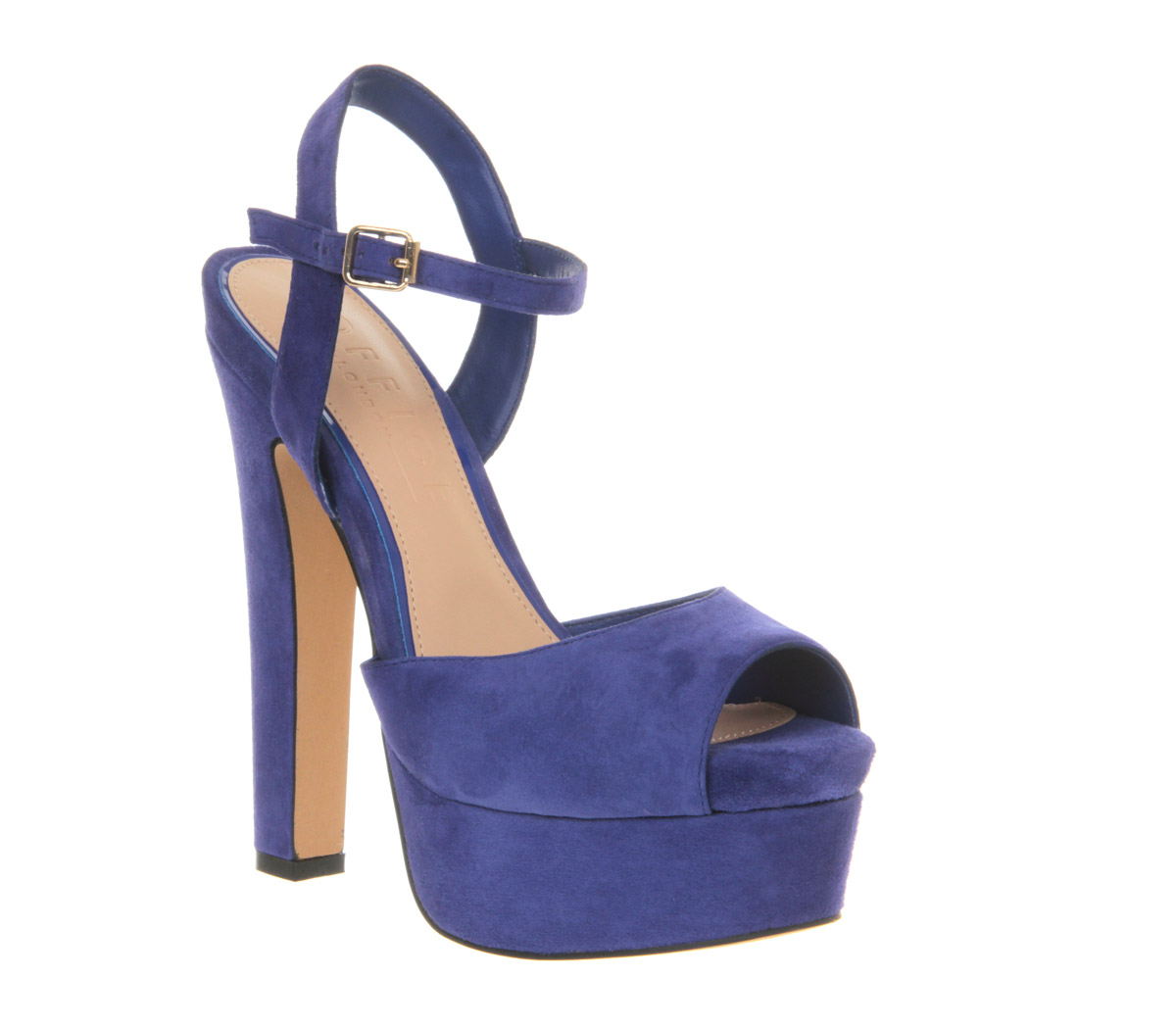 Office Right On Time Blue Suede - High Heels