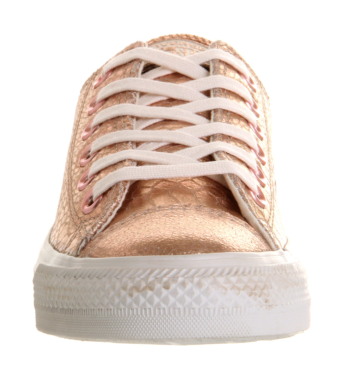 converse all star low rose metallic snake leather