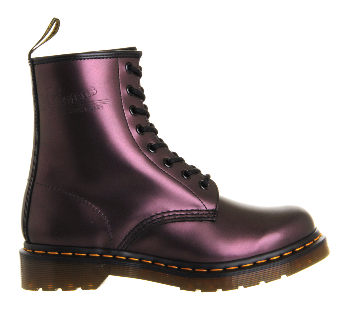 Dr. Martens8 Eyelet Lace Up BootPurple Shimmer Leather