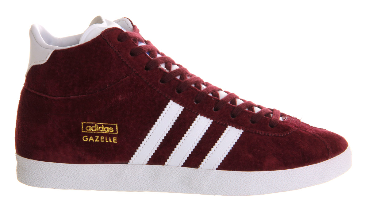 adidasGazelle Og MidBurgundy White 