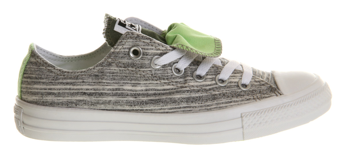 Converse Allstar Low Double Tongue Charcoal Marl Four Leaf Clover ...