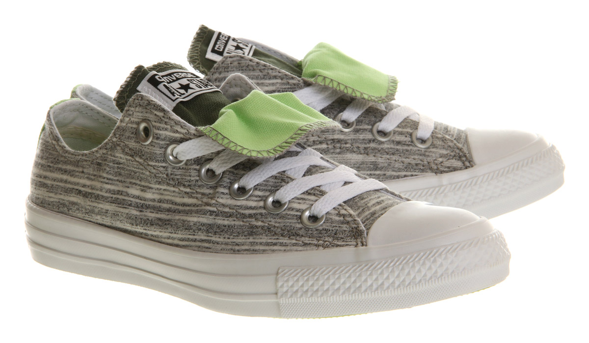 ConverseAllstar Low Double TongueCharcoal Marl Four Leaf Clover
