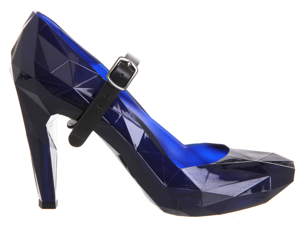 United Nude Lo Res Pump Transulucent Navy - Mid Heels