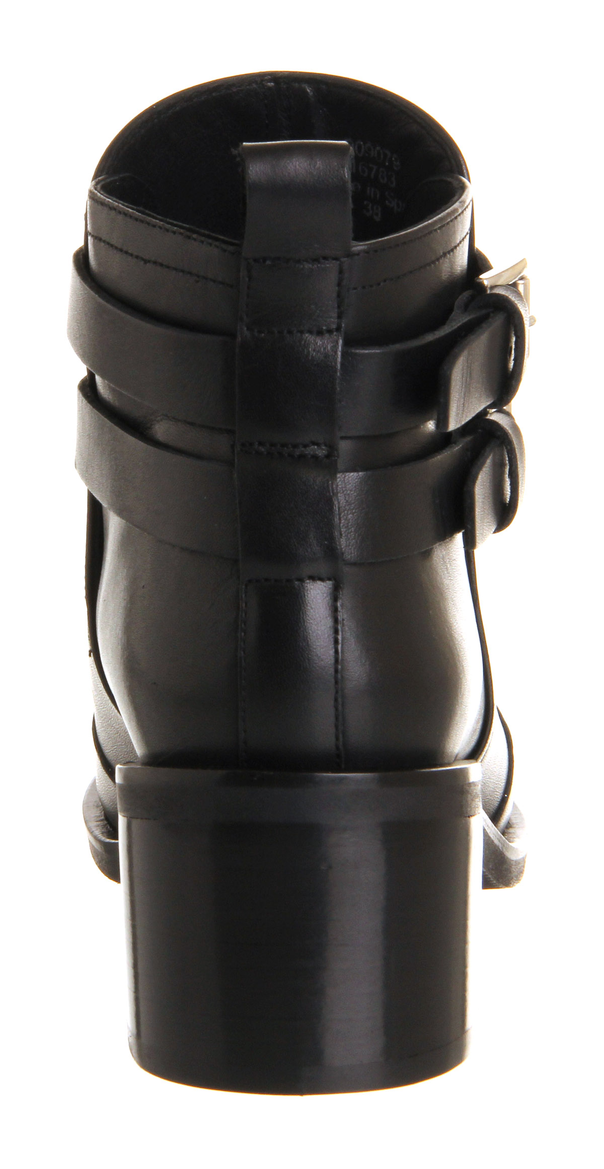 OFFICEMarvel Double Buckle bootsBlack Leather
