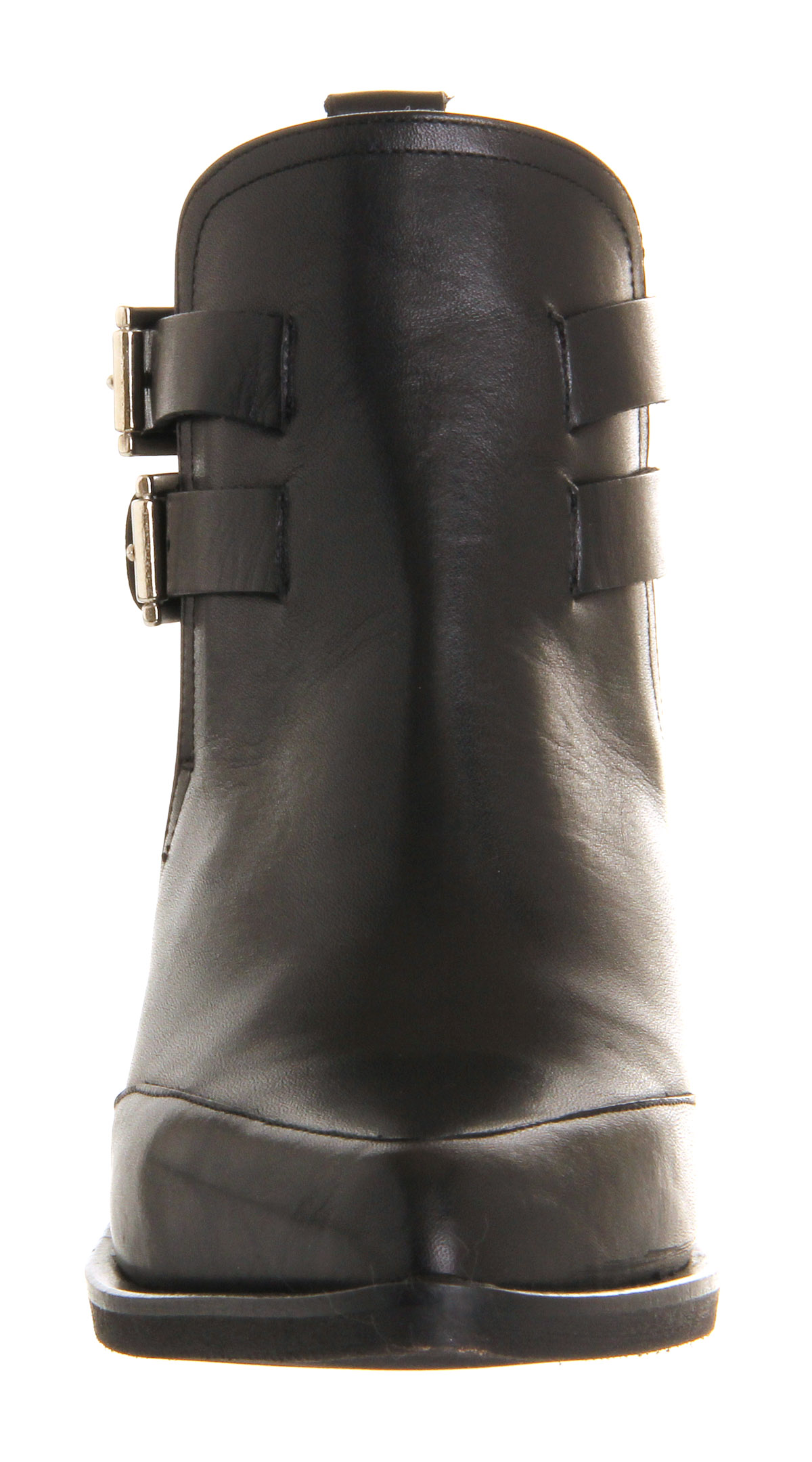 OFFICEMarvel Double Buckle bootsBlack Leather