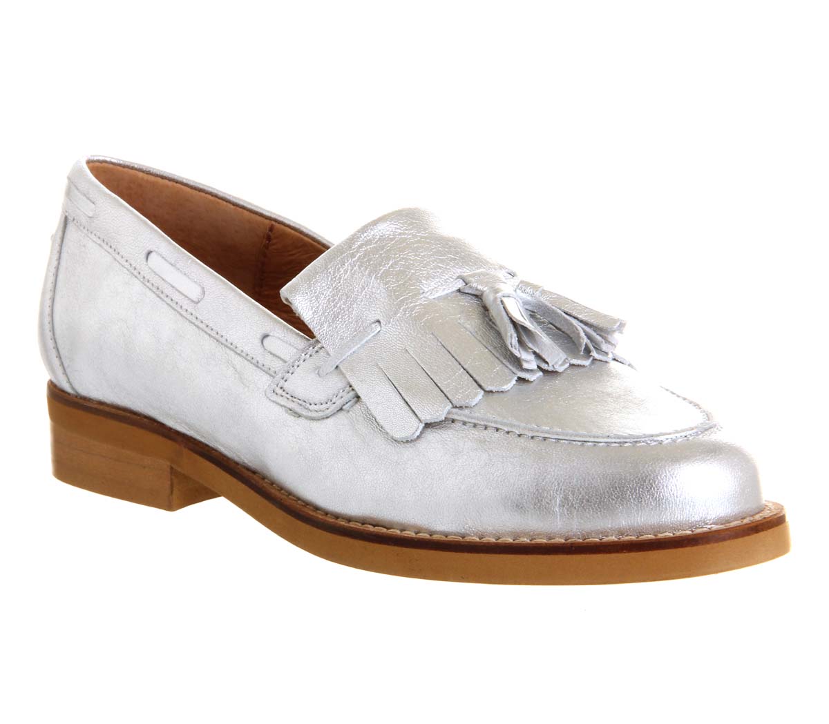 Extravaganza loafers Silver Leather - Flats