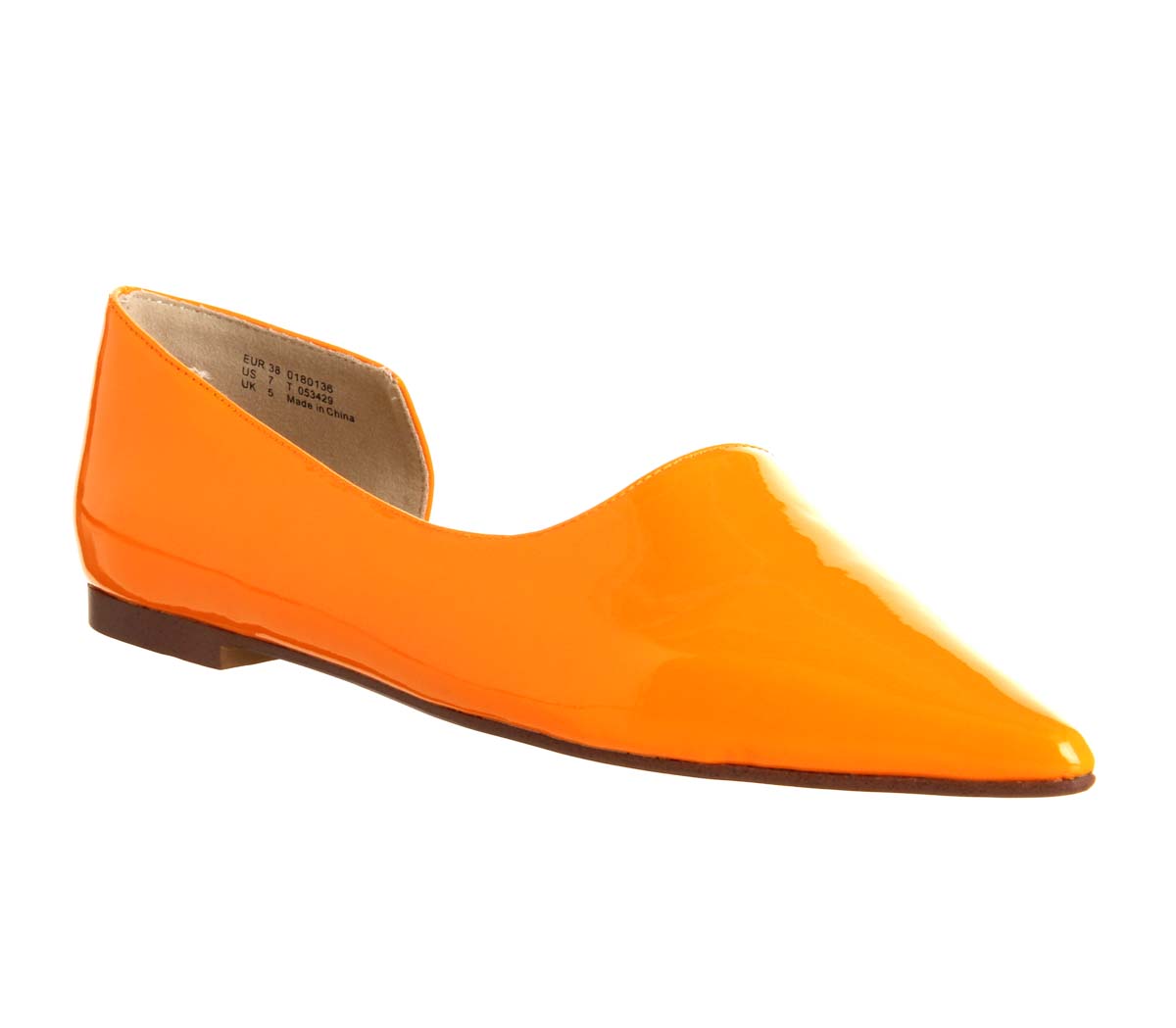 Cheap MondayPoint Cut FlatHybris Orange