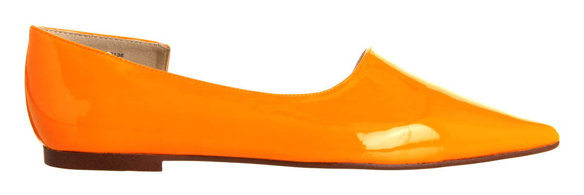 Cheap MondayPoint Cut FlatHybris Orange