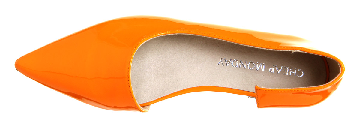 Cheap MondayPoint Cut FlatHybris Orange