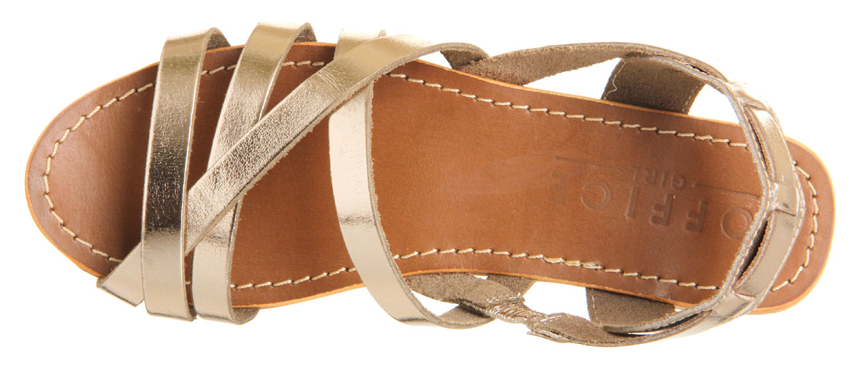 OFFICEHideoutGold Leather