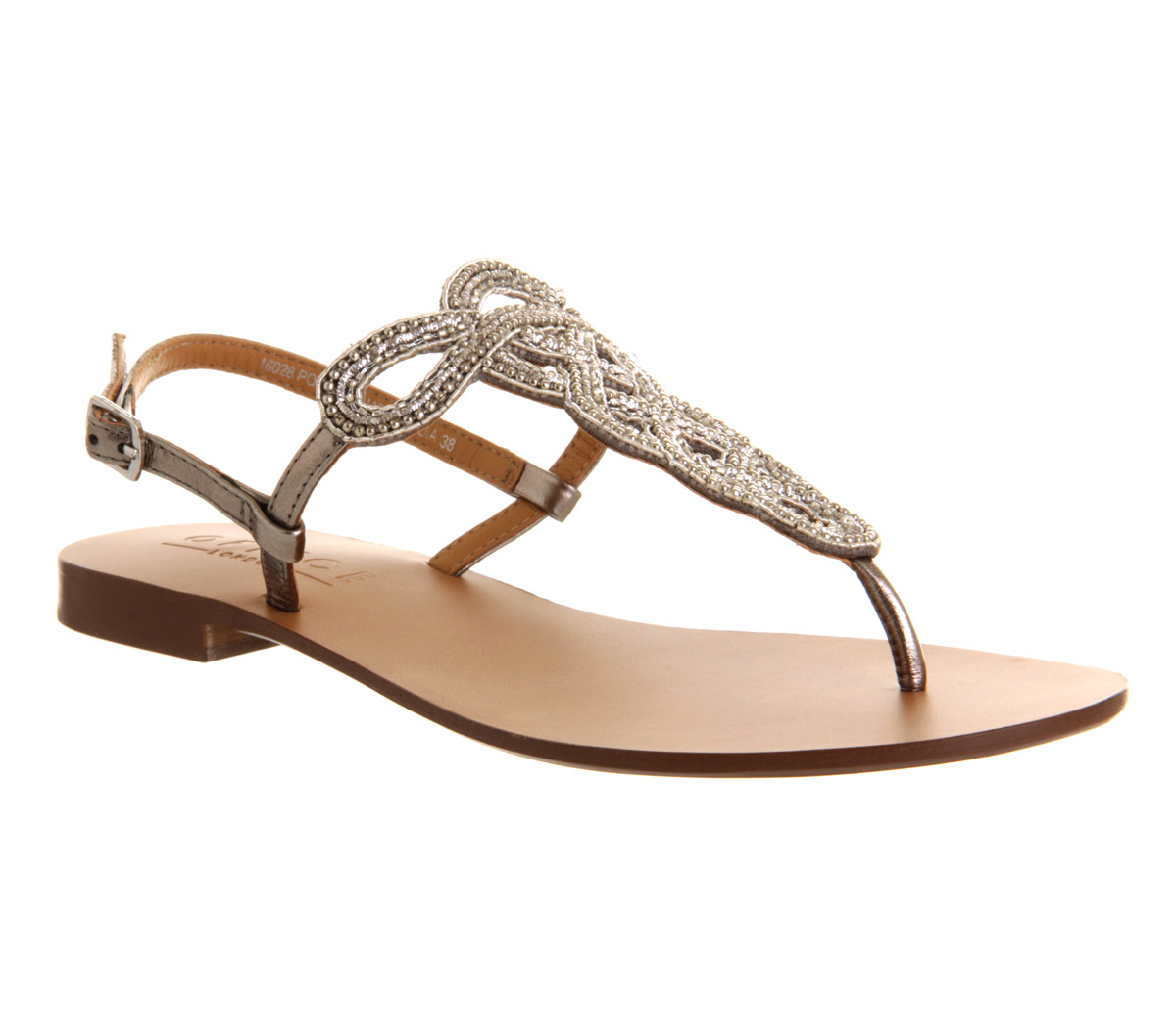 Office Hareem Pewter Leather - Sandals