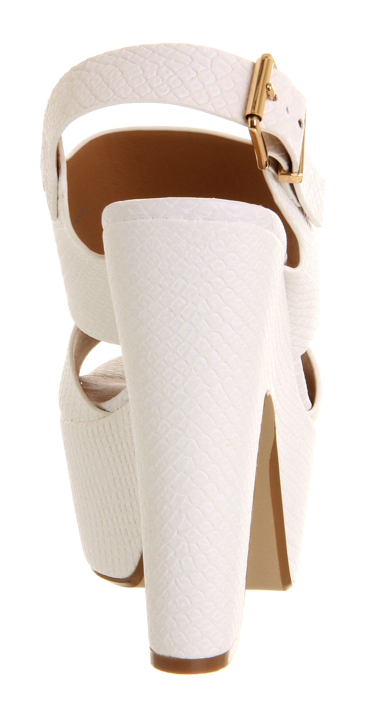 OFFICEJammy Demi Wedge SandalWhite Snake